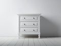 Table de chevet - Bois - 78x43x81 cm - Blanc - Style traditionnel