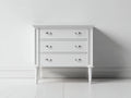 Table de chevet - Bois - 81x44x82 cm - Blanc - Style français