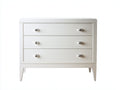 Table de chevet - Bois - 88x42x76 cm - Blanc - Style contemporain