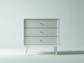 Table de chevet - Bois - 74x40x72 cm - Blanc - Style scandinave