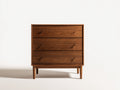 Table de chevet - Bois - 60x40x76 cm - Noyer - Style milieu du siècle