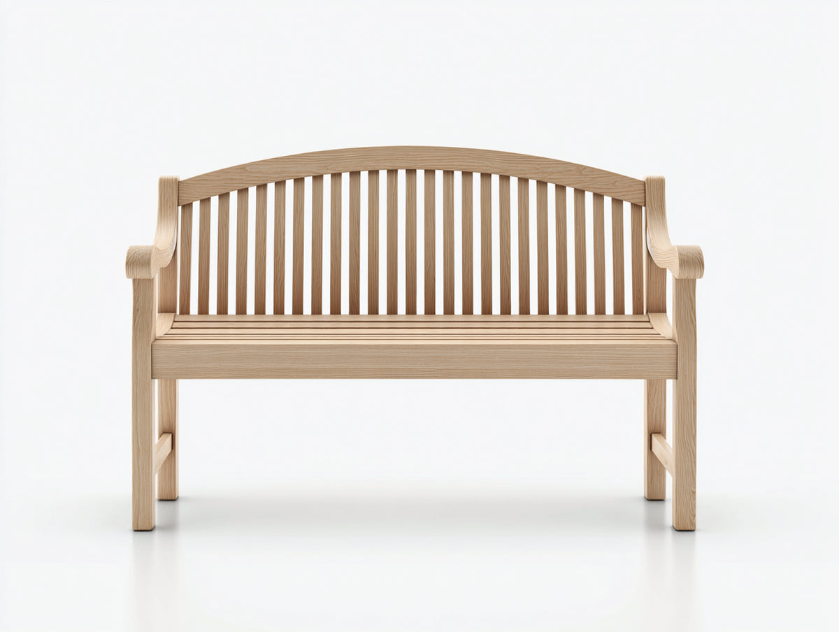 Banc de jardin - Bois - 151x61x90 cm - Bois clair - Style classique