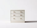 Table de chevet - Bois - 80x42x78 cm - Blanc cassé - Design moderne